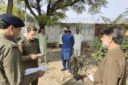 ڈی پی او گجرات رانا عمر فاروق کا تھانہ کنجاہ کا دورہ