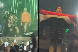 پاکستانی ریپر طلحہ انجم نے نیپال کنسرٹ میں بھارتی پرچم لہرا دیا