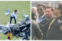 میسی انڈیا ٹور: کولکتہ اسٹڈیئم میں بدنظمی، شو آرگنائزر گرفتار