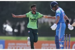 انڈر 19 ایشیا کپ فائنل: پاکستانی بولرز نے بھارتی بیٹنگ لائن کے پرخچے اڑا دیے