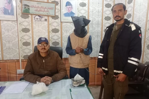سرائے عالمگیر پولیس کی کارروائی، ایک ملزم گرفتار، لاکھوں روپے مالیت کی چرس برآمد