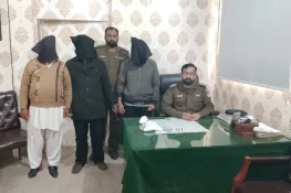 گجرات: تھانہ ککرالی پولیس کی کارروائی، 3 ملزمان گرفتار، ناجائز اسلحہ برآمد