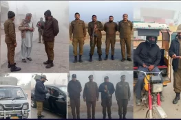 جہلم:ٹریفک قوانین کی خلاف ورزیوں پر کریک ڈاؤن،365 افراد کے چالان، 87 ہزار روپے جرمانہ