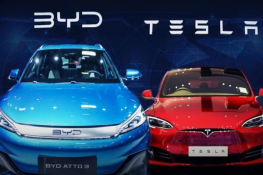 بی وائے ڈی نے ٹیسلا کو پیچھے چھوڑا، 2025 میں 22 لاکھ 50 ہزار گاڑیاں فروخت