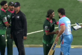 فیسٹول ڈبل وکٹ میچ میں پاکستان نے بھارت کو 5 رنز سے شکست دے دی