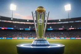 آئی سی سی ٹی 20 ورلڈ کپ کی ٹرافی لاہور پہنچ گئی