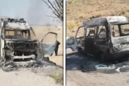 کرک میں فتنۃ الخوارج کا وحشیانہ حملہ، زخمی ایف سی اہلکاروں کو لے جانے والی ایمبولینس میں آگ لگا دی گئی