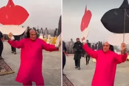 چاہت فتح علی خان بسنت منانے لاہور پہنچ گئے، پتنگ اٹھا کر ڈانس کی ویڈیو وائرل