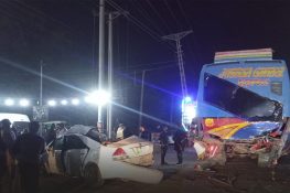 جہلم:کار اور بس کے تصادم میں ایک نوجوان جاں بحق، دوسرا زخمی