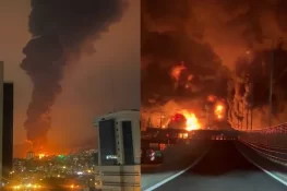 ایران کی تیل تنصیبات پر امریکا اور اسرائیل کے حملے، مختلف علاقوں میں آگ بھڑک اُٹھی