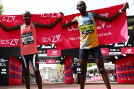 لندن میراتھون میں تاریخ رقم: پہلی بار دو ایتھلیٹس نے 2 گھنٹے سے کم وقت میں ریس مکمل کر لی