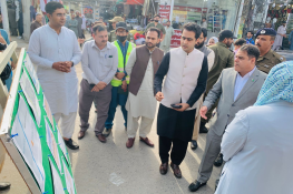 جہلم میں ماڈل بازار کی بیوٹیفیکیشن، کمشنر راولپنڈی نےمعائنہ کیا