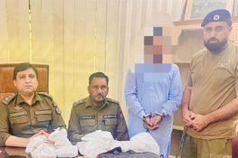 جہلم پولیس کی اہم کارروائی، منشیات فروش ملزم گرفتار، 5 کلو سے زائد چرس برآمد