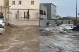 سعودی شہر طائف میں موسلادھار بارش سے نشیبی علاقے زیرِ آب آگئے، ریڈ الرٹ جاری