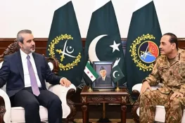 فیلڈ مارشل عاصم منیر اور شامی وزیر خارجہ کی ملاقات، دفاعی تعاون بڑھانے پر اتفاق