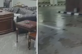 قومی اسمبلی میں فائر سیفٹی ڈرل کے دوران پانی ڈی جی میڈیا کے دفتر میں داخل