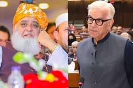 خواجہ آصف کا فضل الرحمان کو جواب، تہران میں دفاعی معاہدہ نہیں تھا